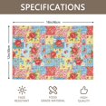 thumbnail image 3 of Placemat, Pioneer Flower Floral Print Pattern Place Mats Table Mat Set Of 2, PVC Washable Placemats for Party Kitchen Dining Decoration, 18x12 Inch, Fade Resistant, 3 of 6
