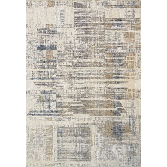 Dynamic Rugs Opulus Beige/Multi 7.10X10.10 Abstract Machine-Made Rectangle