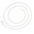 thumbnail image 5 of 1mm Solid .925 Sterling Silver Square Box Choker Chain Necklace, 14.5 inches, 5 of 7