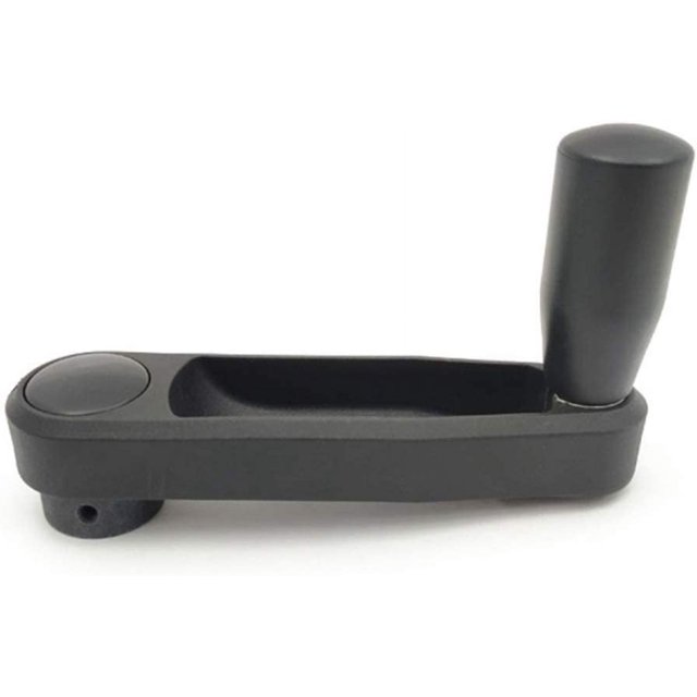 Nylon Hidden Folding Crank Handle with a Round or Square Installation Hole and a Foldable Revolving Handle(Round Hole 16x160(1pcs))