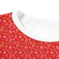 thumbnail image 4 of Toddler Boys Girls Outfits Valentine's Day Long Sleeve Heart Prints Tops T Shirt Pants Outfits for Little Big Kids 2-8 Years, 4 of 5