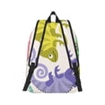 thumbnail image 2 of Naloa Cute Chameleons Canvas Backpack for Men Women Rucksack Casual Travel Daypack College Tote Satchel Bookbag for Teens-Medium, 2 of 7