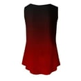 thumbnail image 6 of ZyeKqe Womens Tank Tops Dressy Casual Pleated Blouses Loose Fitted Tunic or Tops to Wear with Leggings Gradient Color, 6 of 7