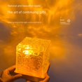 thumbnail image 2 of Lámpara de noche con forma de llama giratoria con ondas de agua, lámpara de ambiente para mesita de noche, lámpara de proyección de regalo romántico, lámpara con huella de agua, 2 of 4