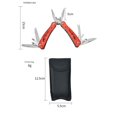 thumbnail image 4 of Alicates multiherramienta Mini portátil plegable para acampar al aire libre herramienta de mano cortadores de alambre alicates de corte con cuchillo, rojo, 4 of 5