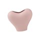 thumbnail image 1 of Jarrón de cerámica con forma de corazón, centro de mesa, obra de arte romántica, elegante florero para rosa, 1 of 8