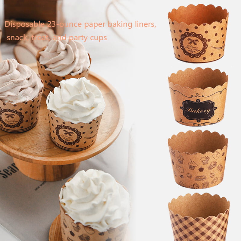 Tulip Cups Muffin Cup Mutilcolor  Cupcake 50Pcs Wrapper Liners Case Cake Baking 