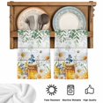 thumbnail image 5 of Daisy Spring Floral Kitchen Towels Set of 3, Farmhouse Botanical Green Leaves Wooden Absorbent Dish Towels for Kitchen, Microfiber Hand Towel, Quick Drying Tea Towel for Cleaning Dishcloths, 5 of 7