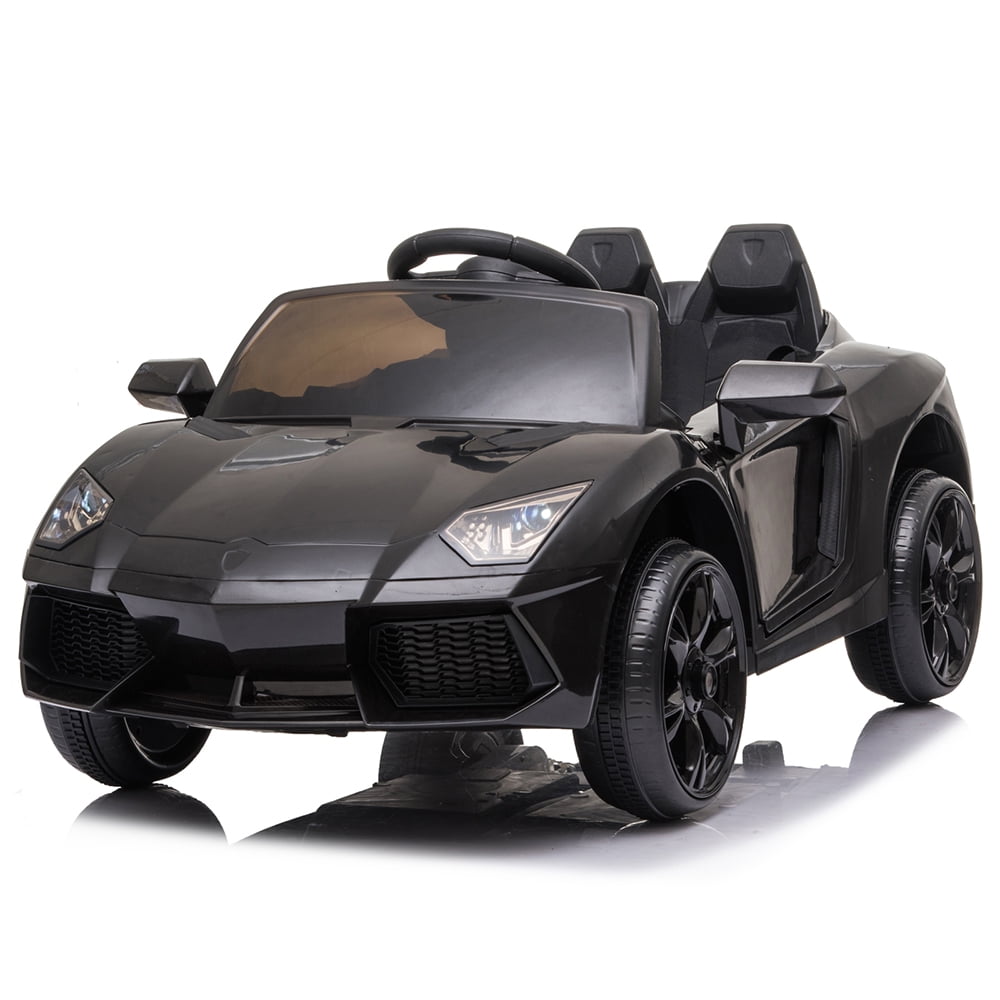 Kepooman Ride On Car Rechargeable Toy Vehicle, 12V Battery Powered Electric Ride On Car w/ 2.4 GHZ Parental Remote Control, LED Lights, Black Kepooman Ride On Car Rechargeable Toy Vehicle, 12V Battery Powered Electric Ride On Car w/ 2.4 GHZ Parental Remote Control, LED Lights, Black