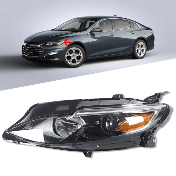 SEBLAFF Headlights Assembly GM2502498 84494361 for 2019 2020 2021 Chevrolet Malibu Projector Headlamps Left Side (Driver Side)