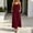 *Wine, variant on ClodeEU Women's Ribbed Knit Spaghetti Strap V Neck Sleeveless Dress with Pockets ,Solid Color Casual Loose Fit Summer Maxi Dress Army Green,Women's Plus L