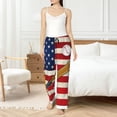 thumbnail image 4 of Saiise American Flag And Baseball Womens Pajama Pants Stretch Comfy Lounge Pants Drawstring Sleep Bottoms with Pockets-X-Large, 4 of 6
