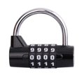 thumbnail image 1 of Heavy Duty 4 Dial Digit Combination Lock Weatherproof Security Padlock Outdoor Gym Safety Code Lock, 1 of 5