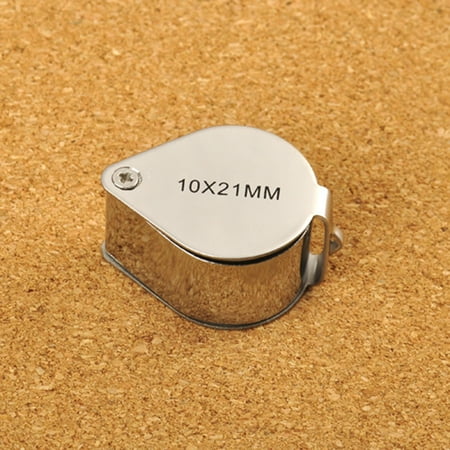 Foldable Jeweler Jewelry Loupe Magnifier Magnifying Glass 10X Magnification