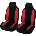 thumbnail image 1 of Front seat cover, bucket integrated front seat protector (red), 1 of 4