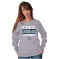 thumbnail image 4 of US Navy Honor Courage Commitment Unisex Plus Size Sweatshirt Brisco Brands 2X, 4 of 5