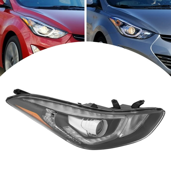 Right Passenger Side Headlight LED DRL Headlamp For 2014 2015 2016 Hyundai Elantra Right Halogen
