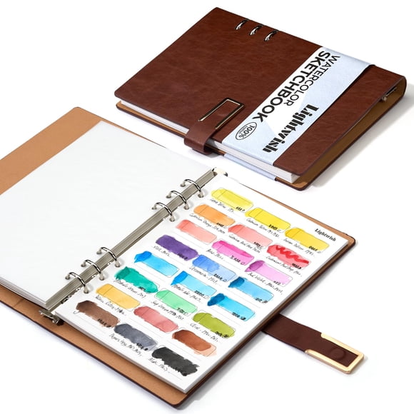 Libro de Muestras de Acuarela LIGHTWISH 20 Hojas 300gsm 14x21cm