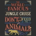 thumbnail image 2 of Women's Jungle Cruise World Famous Retro Logo Racerback Tank Top Black Heather X Large, 2 of 4