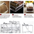 thumbnail image 2 of Rejilla transparente para condimentos, botes para especias, caja de condimentos acrílica de 4 piezas, recipiente de almacenamiento, tarros para condimentos, con tapa y cuchara, 2 of 5