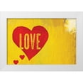 thumbnail image 1 of BoMo 14x11 White Modern Wood Framed Museum Art Print Titled - Love Hearts, 1 of 4