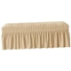 thumbnail image 5 of Protector De Muebles De Asiento De Banco Sunnimix Cubierta De Banco Largo Para Sala De Estar Decoración De Hotel Beige Oscuro, 5 of 7