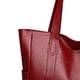 thumbnail image 3 of Btafrte Bolso Hombro Informal Gran Capacidad para Mujer Bolsos Con Asa Superior PU Sólido (rojo), 3 of 9