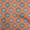thumbnail image 1 of oneOoneVelvetOrangeFabricAsianBlockSewingCraftProjectsFabricPrintsByYard58InchWide, 1 of 1