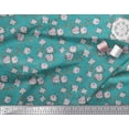thumbnail image 3 of Soimoi Cotton Voile Fabric Leaves & Rose Floral Print Fabric by Yard 42 Inch Wide, 3 of 3