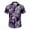 Purple, variant on BUWTTER Mens Shirts Short Sleeve Tropical Button Down Summer Loose Fit Breathable Relaxation Beach Shirt Green L