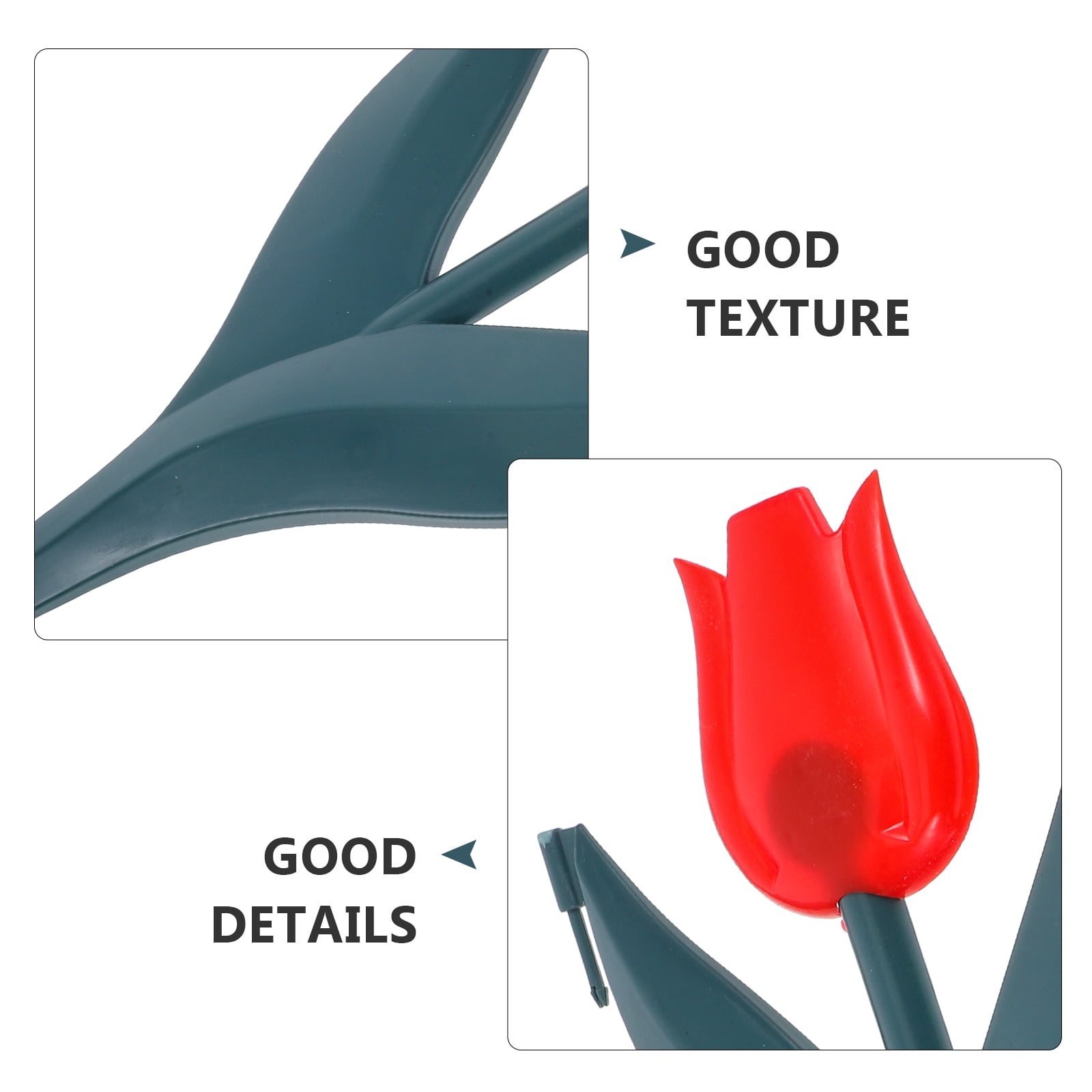WHAMVOX 20pcs Decorative Garden Fence Border Plastic Garden Fence Border and Landscape Edging Tulip Garden Edge for Landscaping Garden Edging Border