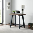 thumbnail image 3 of Alaterre Adam 21" x 32" x 30" Wood Portable Small Desk, Brown/Distressed Black, 3 of 4