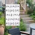 thumbnail image 2 of Garden Flag Double-Side Printed House Flag Rowley Birds Floral Pattern Yard Flag Purple White Buffalo Plaid Welcome Banner Decor Outdoor Holiday Decorations 28*40in, 2 of 8