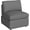 Dark Gray, variant on LiteHaven Single Sofa Couch Convertible Sofa 1-Seat Sofa Modular Sectional Sofa Couch for Living Room Bedroom Office Light Gray