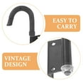 thumbnail image 3 of SHOWERORO 2Pcs Convenient Black Ladder Hooks for Roofing Heavy Duty Outdoor Ladder Stabilizer, 3 of 8