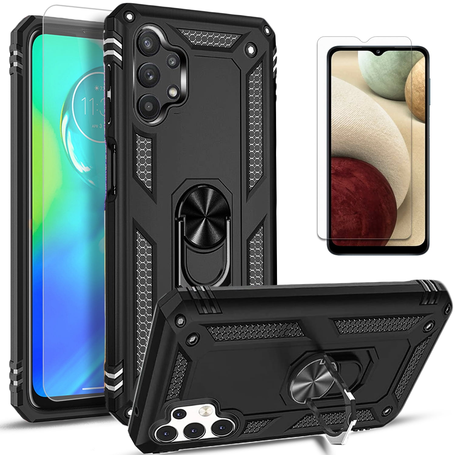 for Galaxy A32 5G Case Samsung A32 5G Case with Tempered Glass Screen Protector Clear Soft Shockproof Protective Phone Case Cover with 360 Degree Rotating Holder Kickstand for Samsung Galaxy A32 5G for Galaxy A32 5G Case Samsung A32 5G Case with Tempered Glass Screen Protector Clear Soft Shockproof Protective Phone Case Cover with 360 Degree Rotating Holder Kickstand for Samsung Galaxy A32 5G