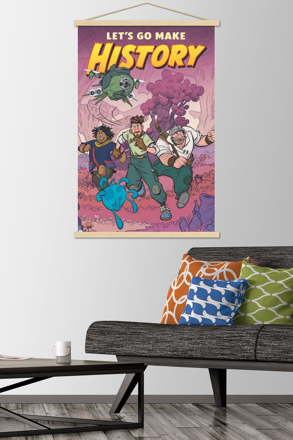 Disney Strange World - Let's Go Make History Wall Poster with Magnetic Frame, 22.375" x 34"