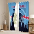 thumbnail image 3 of Erosebridal Football Curtains 38x45 inch,Football 30%-50% Blackout Curtains ,American Football Curtains Drapes for Football Fan,Football City Window Curtains 2 Panels for Living Room Decor(Nashville), 3 of 6