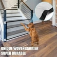 thumbnail image 3 of OUSITAID Magic Pet Gate Pet Safety Gate Portable Folding Mesh Safety Fence Dogs Barrier with 4pcs Hooks and 2pcs Telescopic Rod Net Gate Tear-resistant Enclosure Divider for Doorway Stair, 3 of 7