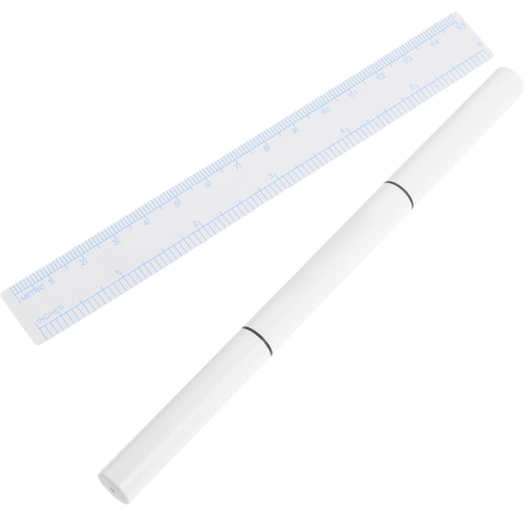 LEORX 1 Set Tattoo Marking Pen with Ruler for Permanent Eyebrow and Skin Positioning
