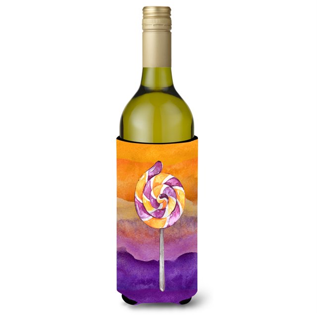 "Treasures BB7466LITERK Halloween Sucker Lollipop Bottle Hugger cold-beverage-koozies, 750 ml, Multicolor" Caroline's Treasures BB7466LITERK