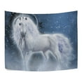 thumbnail image 2 of MYPOP White Unicorn Tapestry Wall Hanging Decoration Home Decor Living Room Dorm 60 x 40 inches, 2 of 4