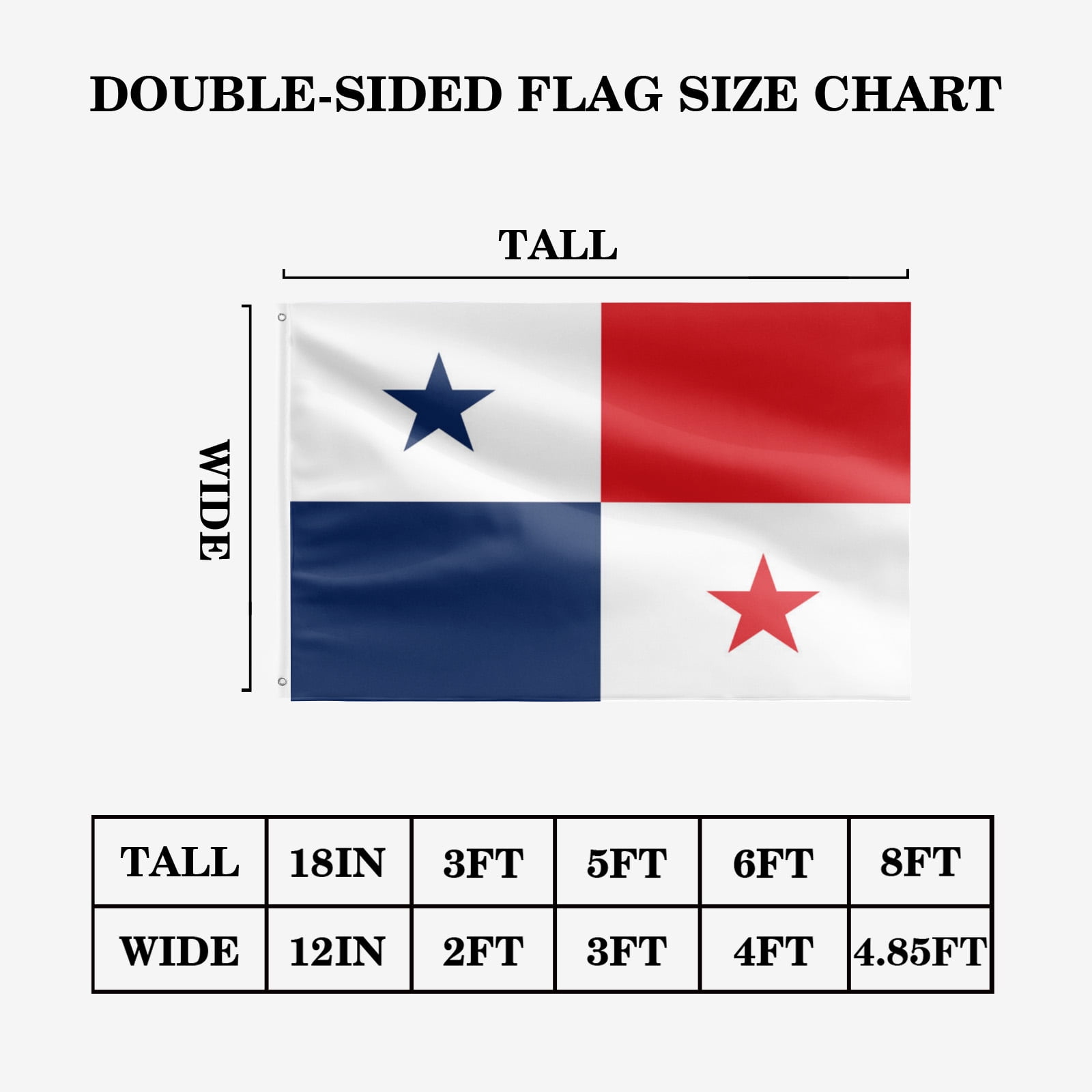 Livetty Double Sided 3 layers Flags 4x6 Ft Panama Flags Banner for Yard Decoration Garden Display For World Soccer Play