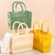 thumbnail image 1 of Cesta de plástico para duchas de baño con asas | Contenedor portátil para almacenamiento de desagüe para champú, toallas, accesorios de baño, verde/amarillo/blanco, 9,8x6,6x7,4 pulgadas, organizador, 1 of 6