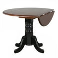 thumbnail image 4 of Round Extendable Dining Set - 42" Solid Wood Table & 2 Chairs, 4 of 7