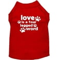 thumbnail image 3 of Pet Dog  Cat Shirt Screen Printed, "Love Is A Four Legged Word", 3 of 9