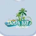 thumbnail image 4 of Inktastic Tampa Bay Florida Beach Trip Boys or Girls Baby Bib, 4 of 4