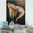 thumbnail image 2 of Designart Gren And White Calla Lily Flower IV Canvas Wall Art, 2 of 5