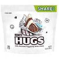 Hershey's Kisses Candy, Individually Wrapped, Share Bag Milk Chocolate and White Creme 10.6oz (2 pack)