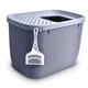 thumbnail image 2 of Arenero para Gato Grande KE WOOW con puerta de entrada superior color Gris, 2 of 6